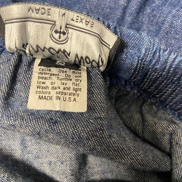 Patricia Wolf Skirt Denim Blue Jean Swing S Vintage Made in USA  Women's Tiered - Picture 12 of 12